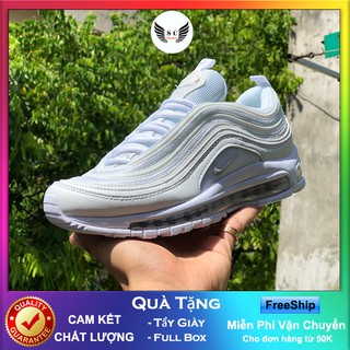 Giày Air Max 97🎁FREESHIP🎁 Giảm Ngay 20K Khi Nhập [ GIÀY AIR MAX ] Giày Nam Nữ  AM 97 Trắng