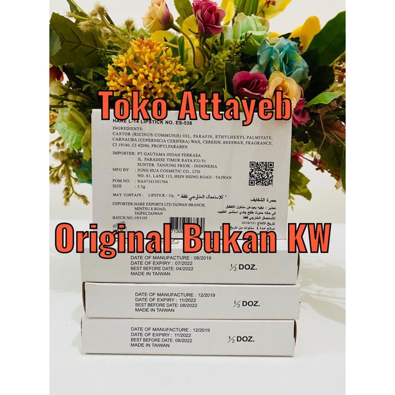 (hàng Mới Về) 1 Gói 6 Son Môi Arabic Halet L14 33 Made In Taiwan | BigBuy360 - bigbuy360.vn