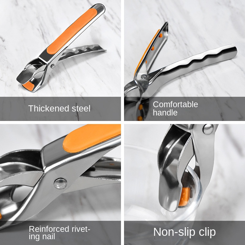 Kẹp Nhấc Nồi / Giá Đỡ Nhấc Nồi Bằng Thép Không Gỉ Chống Bỏng Tiện Dụng
