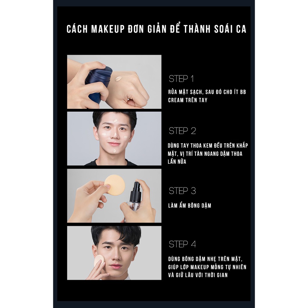 [ENHA] KEM CHE KHUYẾT ĐIỂM NAM, KEM NỀN CHO NAM BB CREAM BLUEMAN | BigBuy360 - bigbuy360.vn
