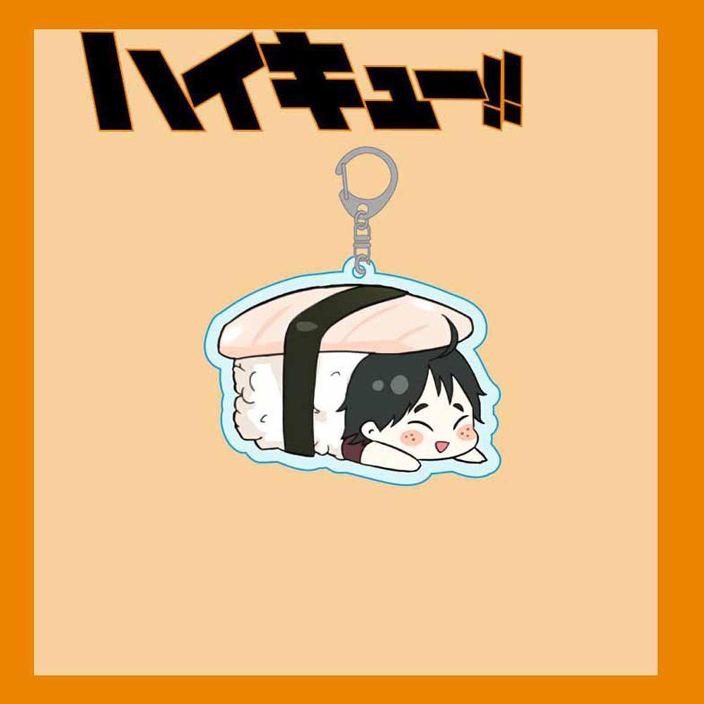 Móc khóa nhựa acrylic hình nhân vật anime Haikyuu đáng yêu V3X9