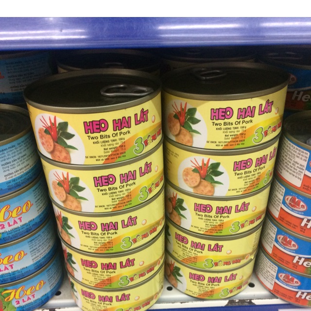 Thịt hộp/ heo 2 lát 150gr