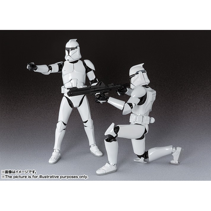 Mô hình Clone Trooper PHASE I Captain SHF Star Wars