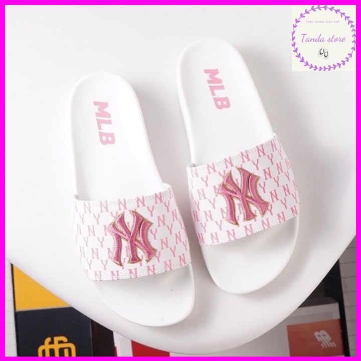 Dép quai ngang  MLB thêu NY êm chân nhiều mẫu đẹp NY 001