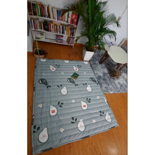 Nệm cuộn cotton trải sàn , trải nệm, topper nệm