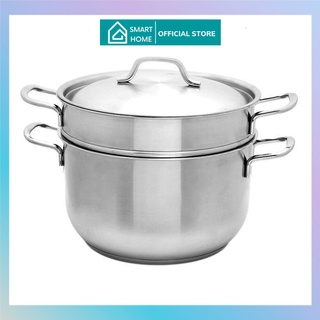 [HÀNG CHÍNH HÃNG]Bộ xửng hấp 3 đáy inox 430 Fivestar Standard bếp từ nắp inox ( 24cm / 26cm )