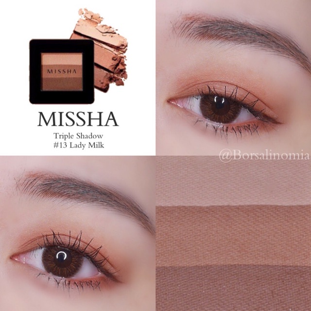 THANH LÝ Phấn mắt 3 màu CỰC HOT Missha Triple Eye Shadow