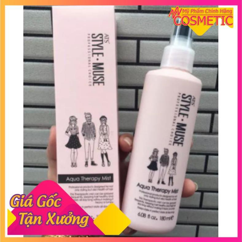 Xịt dưỡng tóc ATS STYLEMUSE AQUA THERAPY MIST 180ml