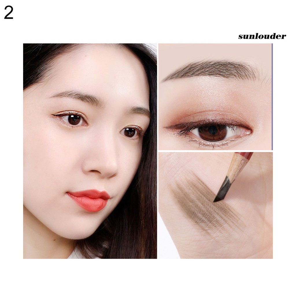 Bút Kẻ Lông Mày Bằng Gỗ Tự Nhiên Lâu Trôi Không Nhòe Dành Cho Nữ