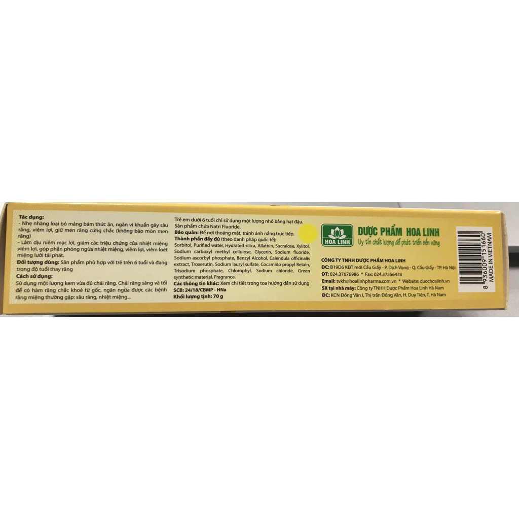 Kem đánh răng dược liệu Ngọc Châu 170g