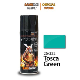 Chai xịt sơn samurai 26/322 chính hãng màu xanh tosca