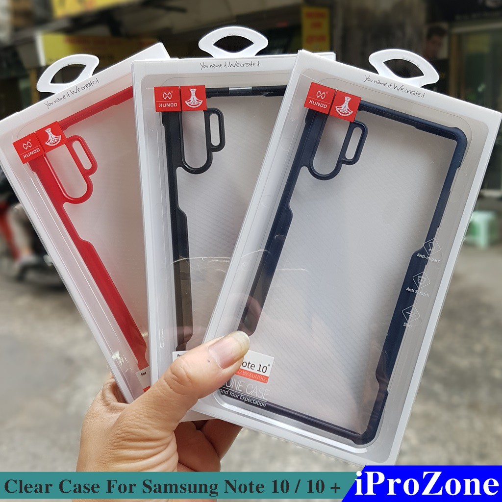 Ốp lưng chống sốc cho Samsung Note 10 , 10 Plus  , Note 10 , Note 9 , Note 8  Chính hãng XUNDD cao cấp , không bị ố vàng