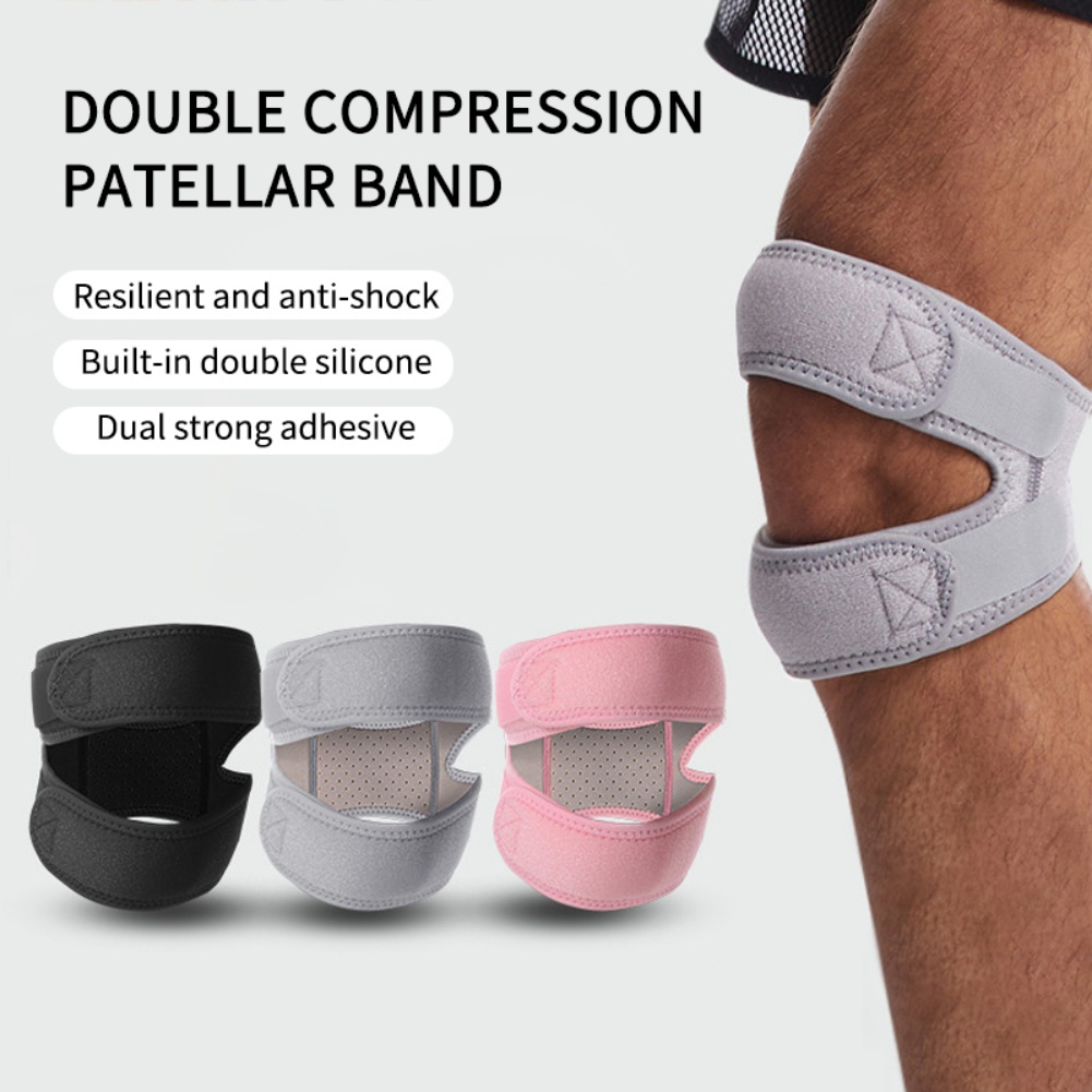 1 Đai Quấn Bảo Vệ Đầu Gối Chống Trượt Có Thể Điều Chỉnh Hỗ Trợ Chấn Thương Khi Chơi Thể Thao