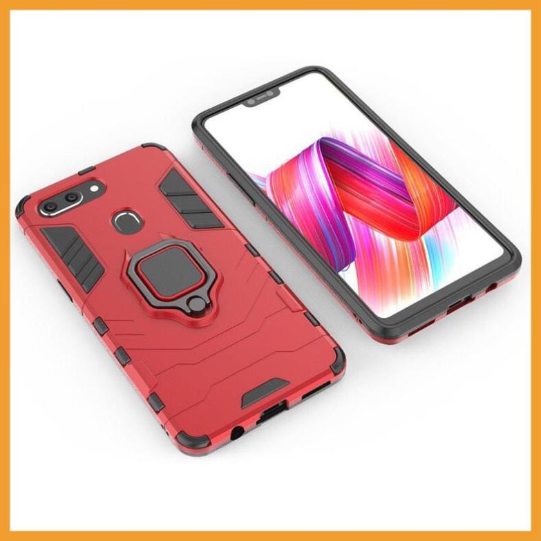 [Freeship] Ốp lưng Oppo F9 / A7 / A5s chống sốc Iron Man gắn giá đỡ iring, chống va đập mạnh