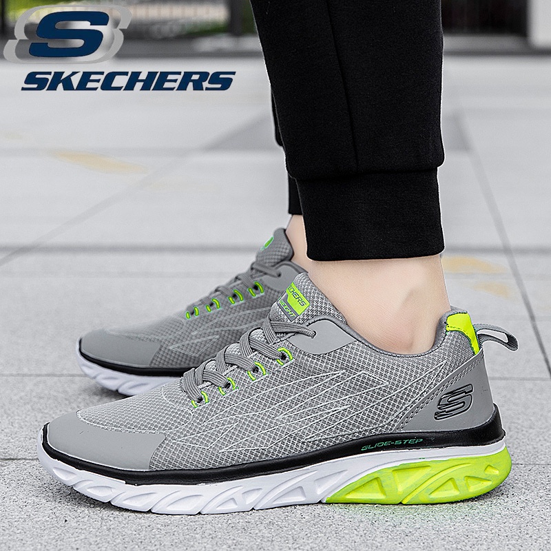 Skechers_giày Chạy Bộ Thể Thao Buộc Dây Lelaki GO Cho Nam