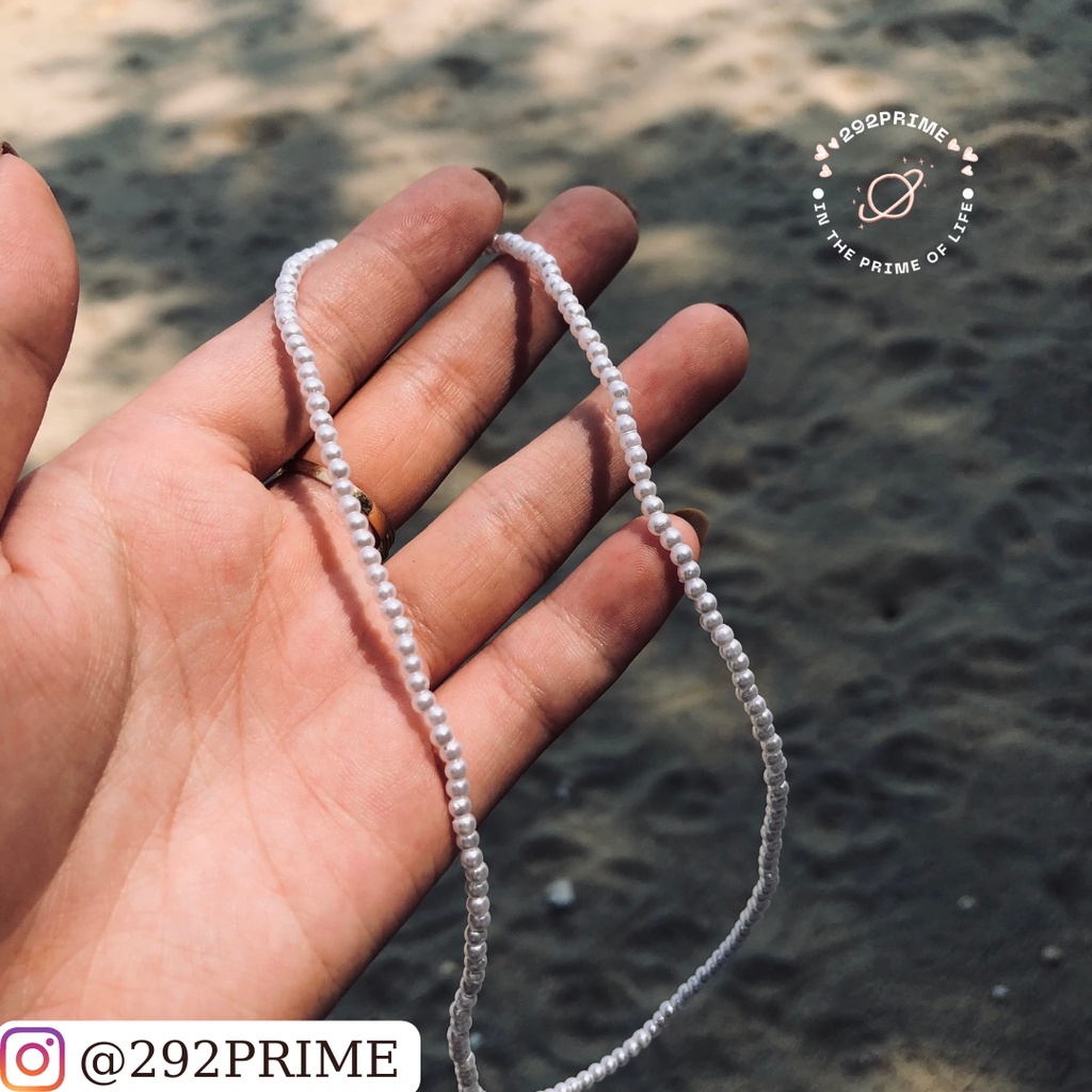 Dây chuyền, vòng cổ ngọc trai nhân tạo cỡ nhỏ hạt mini ROSE