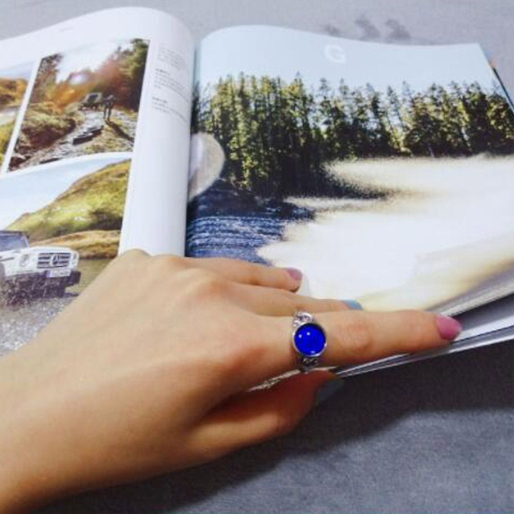 Nhẫn Dạ Quang Đổi Màu Theo Tâm Trạng Kích Thước 5-10 Thời Trang Cho Nữ