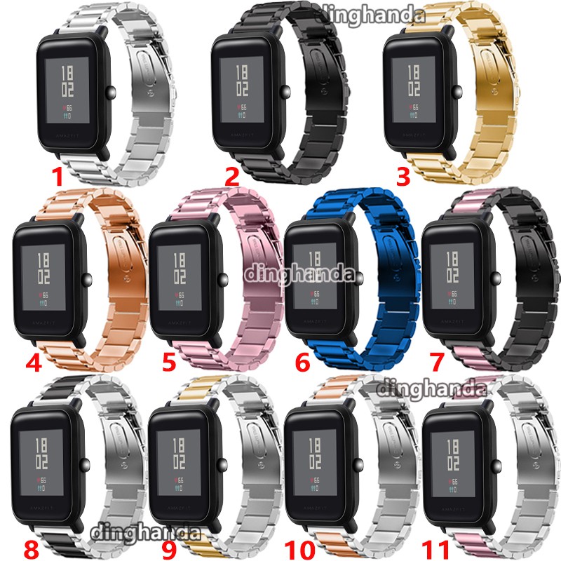 Dây Đeo Inox Cho Đồng Hồ Thông Minh Huami Amazfit Bip Lite Bip Lite Bip S U Bip 3 pro