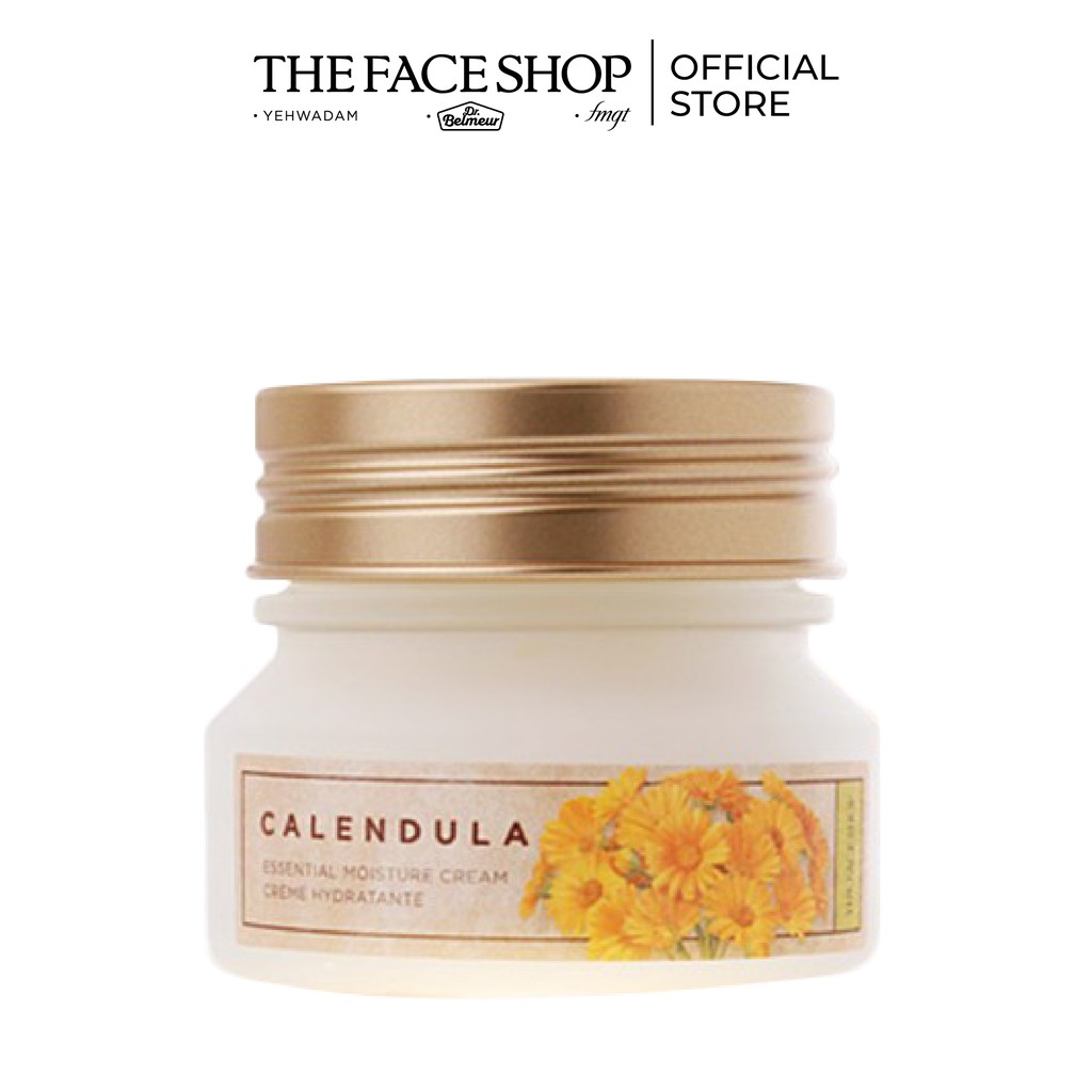 Bộ Dưỡng Dịu Da TheFaceShop Calendula Essential Moisture (Toner, Emulsion, Cream)