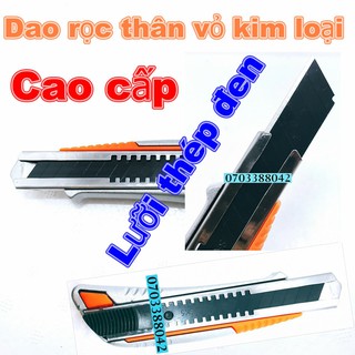 Dao Rọc Giấy Thân Vỏ Kim Loại Cao Cấp