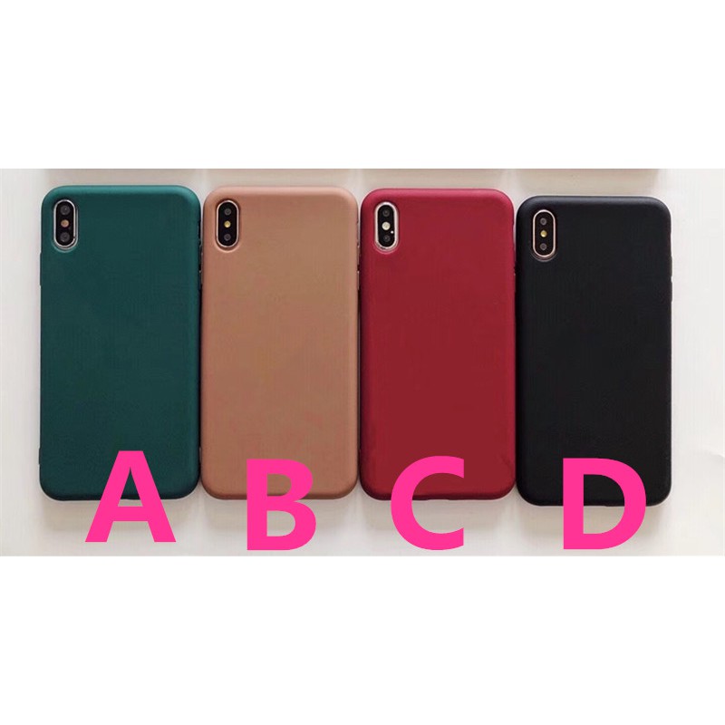 Ốp điện thoại TPU mềm màu trơn chống trầy xước Iphone X XR XS max 6 6S 7 8Plus | BigBuy360 - bigbuy360.vn