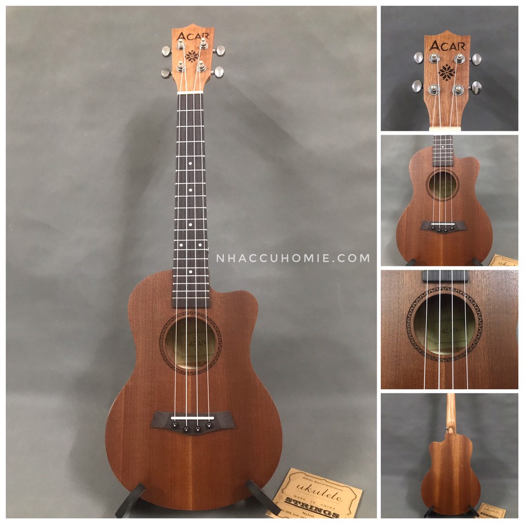 ĐÀN UKULELE CONCERT 23'' KHUYẾT ACAR