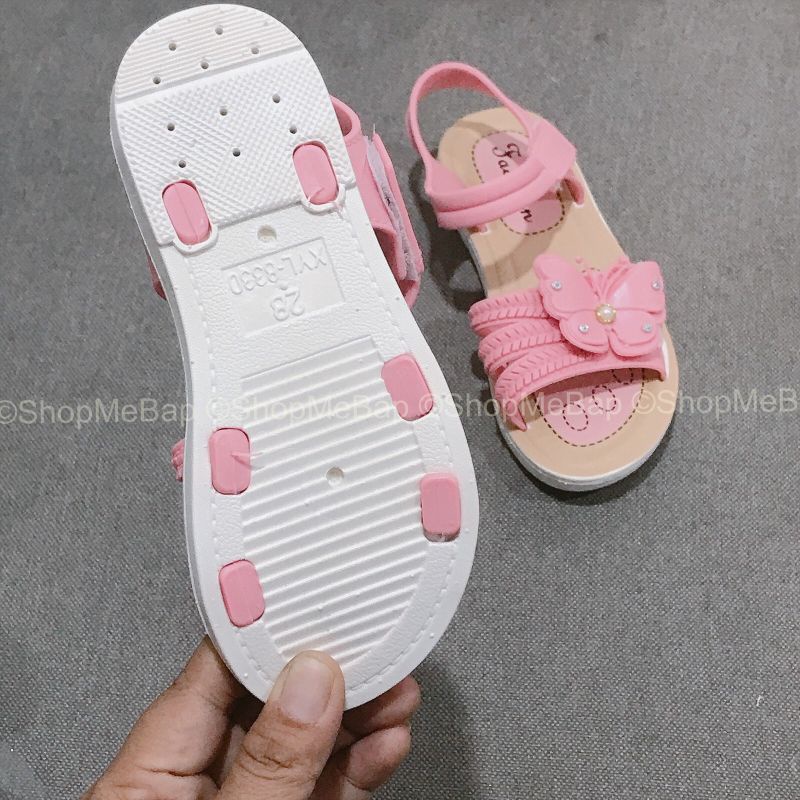 Sandal đi mưa đế casu quai nhựa siêu mềm cho bé gái