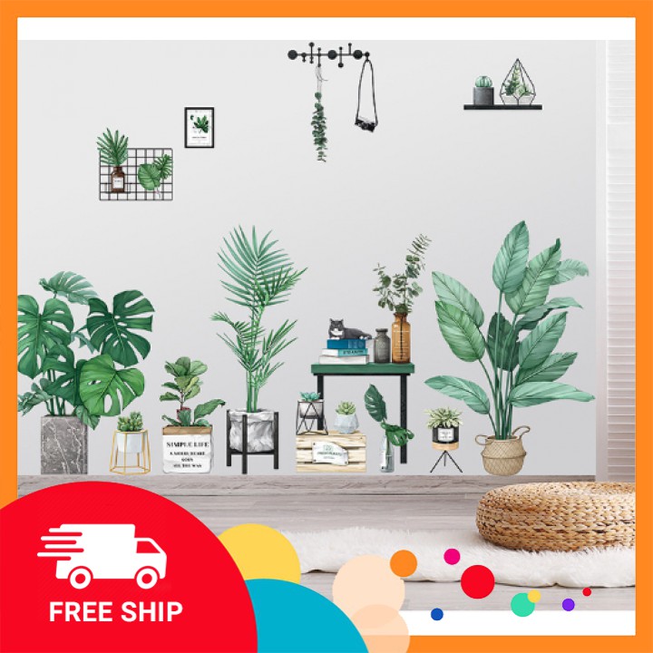 Decal dán tường ⚡RẺ VÔ  ĐỊCH⚡ Tranh dán tường - nhựa PVC Vinly không thấm nước- decor chụp ảnh phong phú