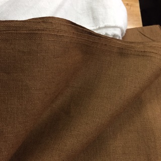 Vải linen bột màu nâu đồng