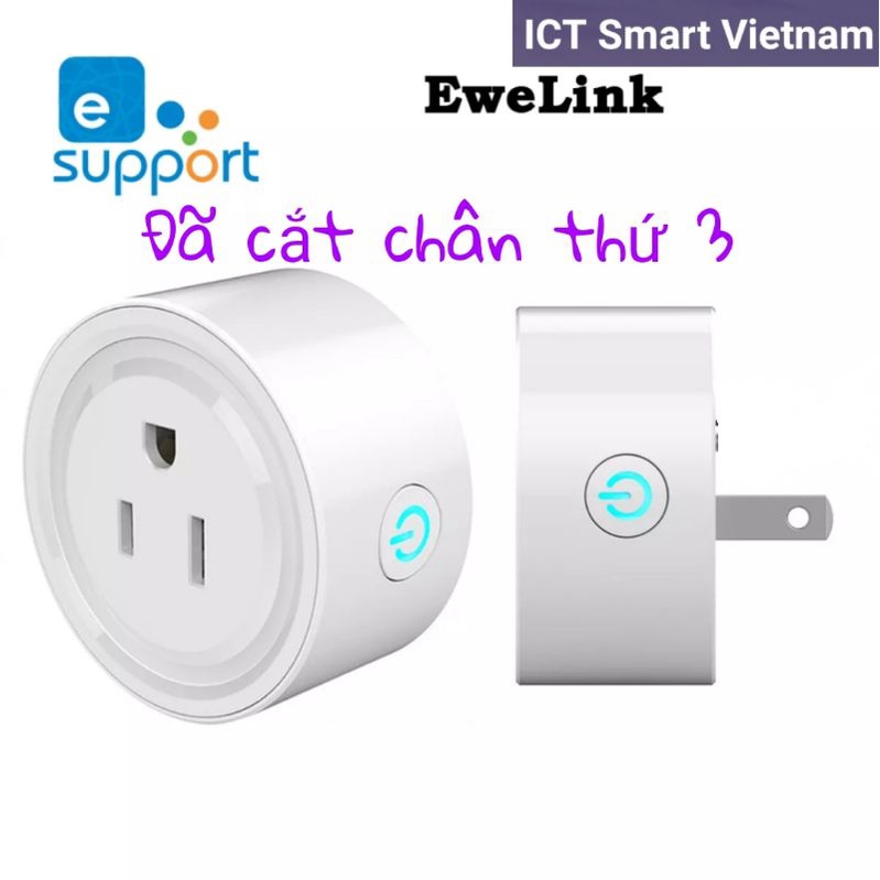 Ổ Cắm WiFi Thông Minh Ewelink Điều Khiển Từ Xa Bằng Giọng Nói Google &amp; Alexa