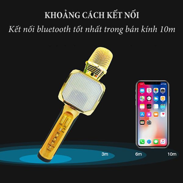 Micro bluetooth hát karaoke SD10 hàng chính hãng âm thanh hay