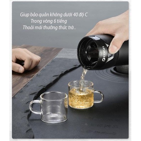 !!! SIÊU TIỆN LỢI!!! Bình Pha Trà Edish, Bình Pha Trà Giữ Nhiệt, Bình Pha Trà Đa Năng,  Thiết Kế Đột Phá Mới, Tinh Tế
