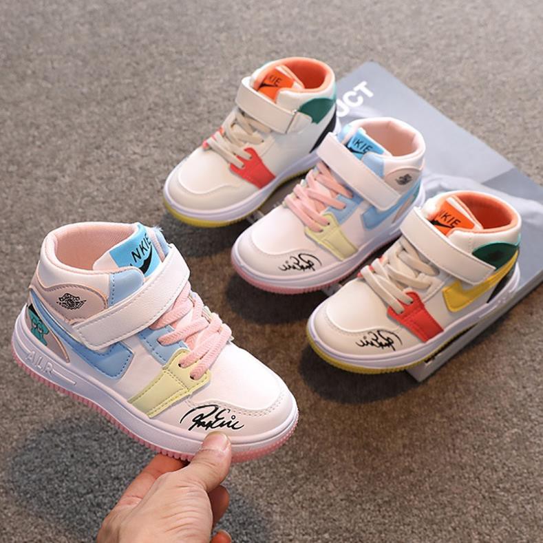 Giày Thể Thao Bé Trai Và Bé Gái Từ 2 - 13 Tuổi Cao Cổ Siêu Nhẹ Lót Giày Kháng Khuẩn Kiểu Dáng Thời Trang G46