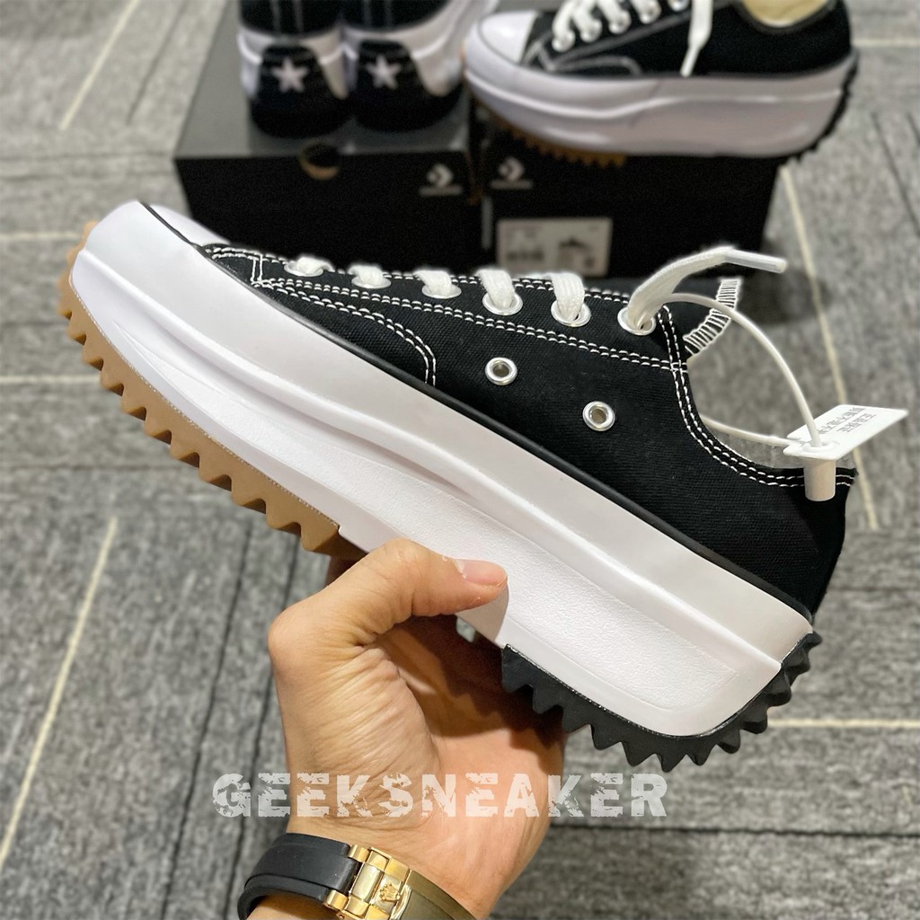 [GeekSneaker] Giày Cvs Run Star Hike Low Top Black | Giày Cvs x Jw Anderson cổ thấp màu đen | Giày thể thao | Sneaker | BigBuy360 - bigbuy360.vn