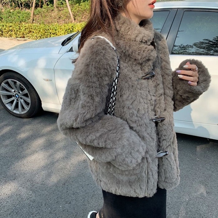 Áo Khoác Lông Cừu Thân Thiện Với Môi Trường Phong Cách Năm Mới Cho Nữ
