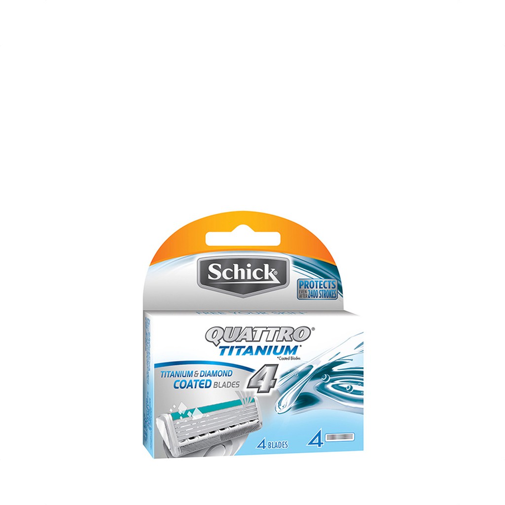 Dao cạo râu 4 lưỡi Schick Quattro Titan (Tặng 1 lưỡi dao)