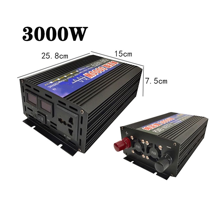 Bộ đổi nguồn 24V-220V 3000W sin chuẩn