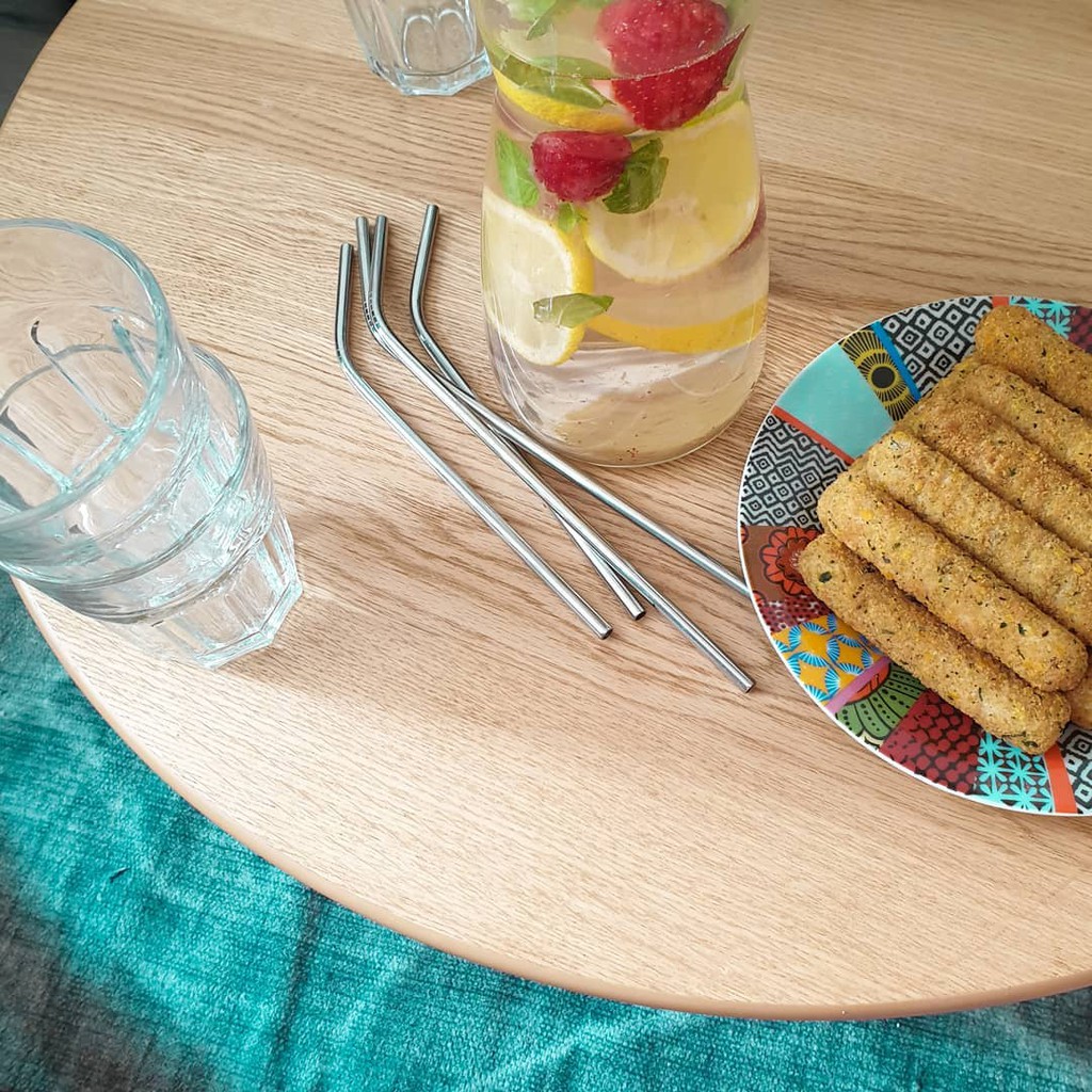 Bộ 3 ống hút inox kèm hộp đựng lúa mạch hoặc túi nhung | BigBuy360 - bigbuy360.vn