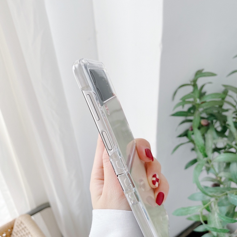 Ốp điện thoại PC cứng trong suốt bảo vệ dành cho Samsung Galaxy Z Flip 3