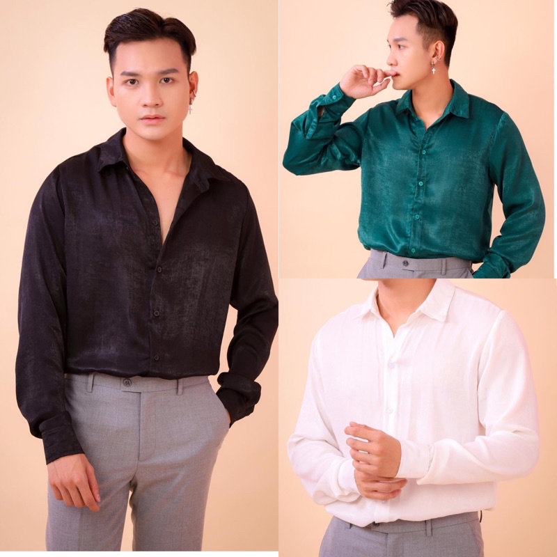 Sơ mi nhung mềm mịn cao cấp ảnh thật 5 màu unisexx