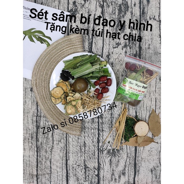 Set sâm bí đao nấu 5L nước, tặng kèm túi hạt chia xk