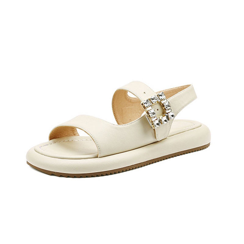 Giày xăng đan IELGY đính đá phong cách La Mã thời trang dành cho nữ