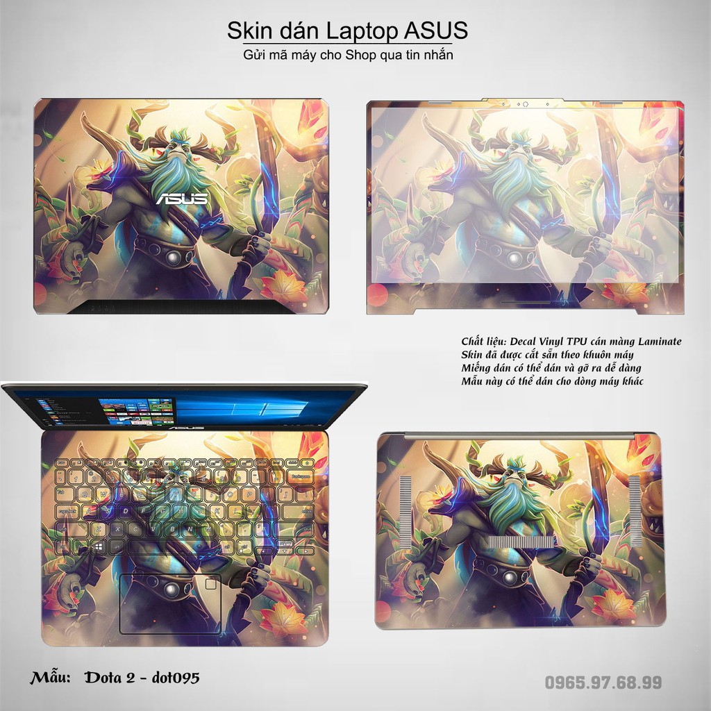 Skin dán Laptop Asus in hình Dota 2 _nhiều mẫu 16 (inbox mã máy cho Shop)