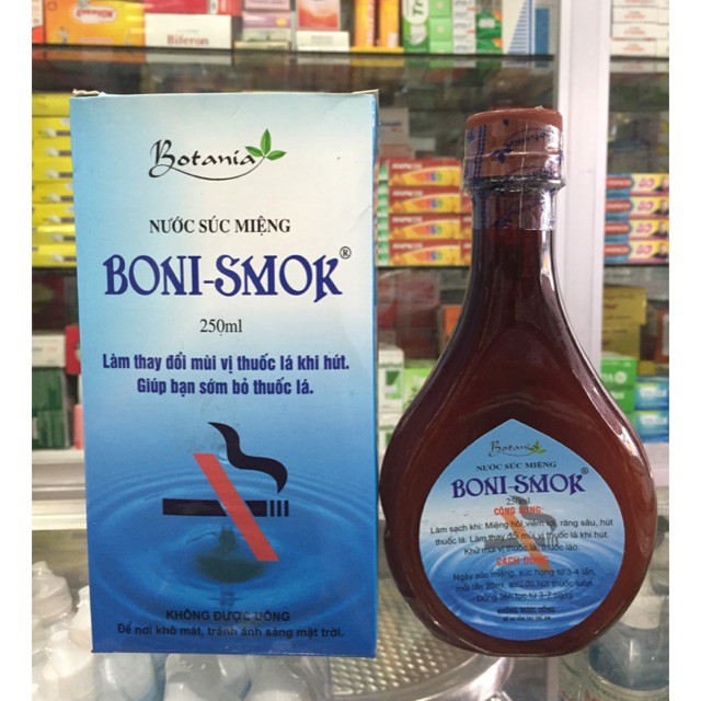 Nước Súc Miệng Boni-Smok Giúp Bạn Sớm Cai Thuốc Lá