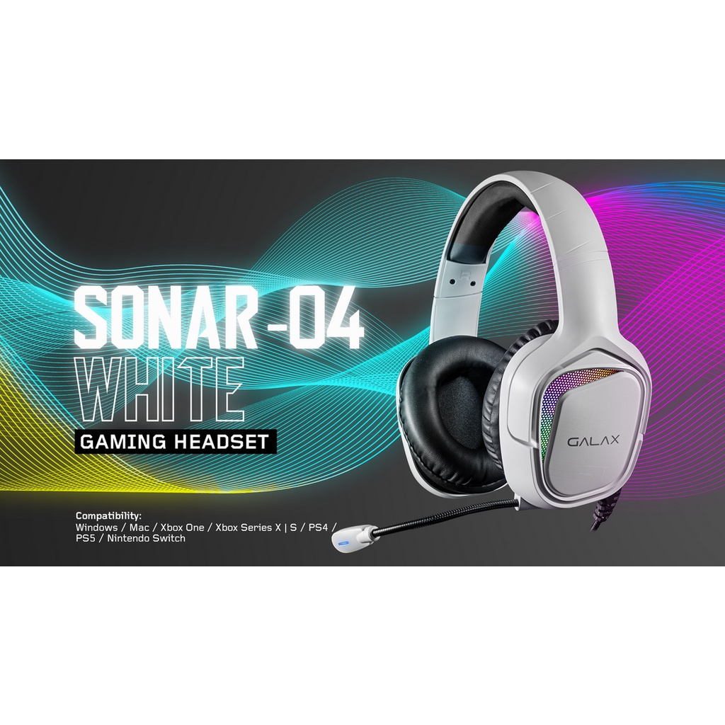 Tai Nghe Gaming Galax SONAR 04W, hàng chính hãng, bh 12 tháng