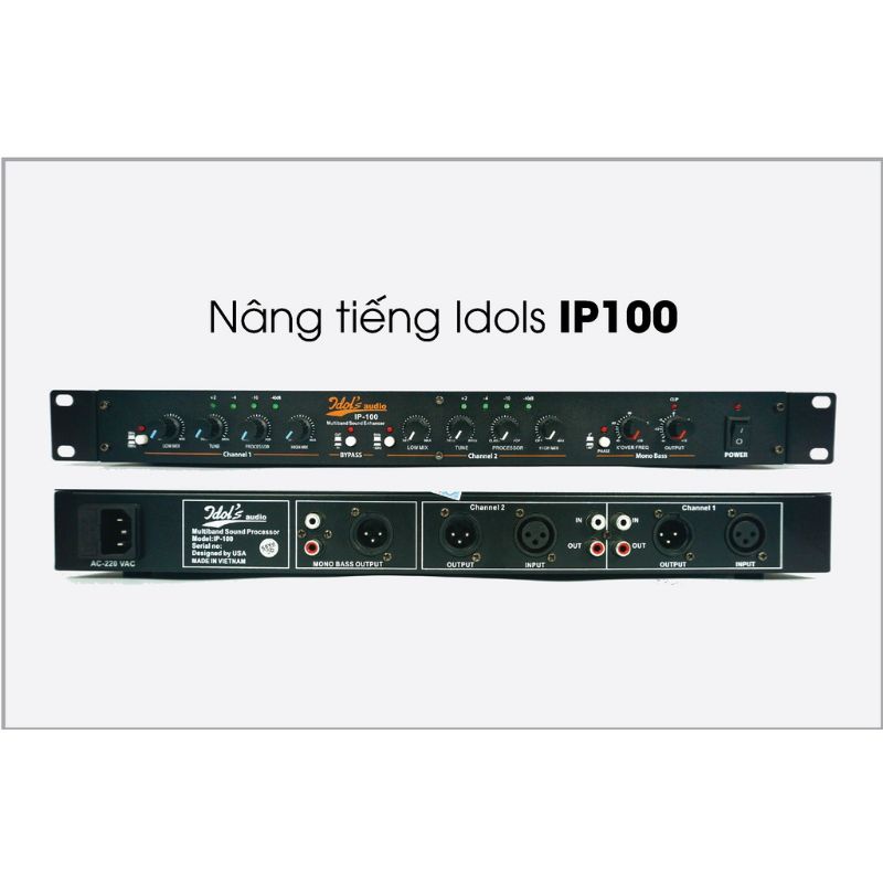 Máy nâng tiếng karaoke IDOL IP-100 chuyên nghiệp tặng dây canon