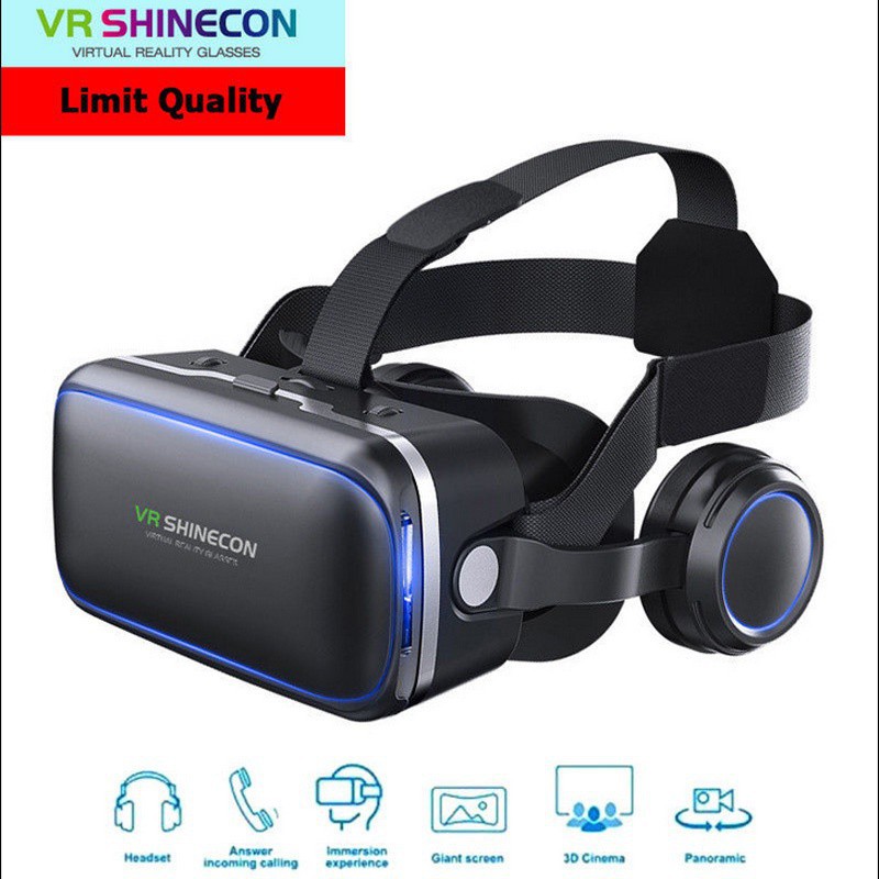 VR Shinecon 6.1.2 Plus Headset Virtual Reality 3D Glasses for IOS Android