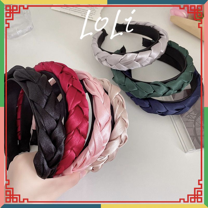 Bờm Tóc Tết Vải Lụa Satin Cao Cấp Cho Nữ - Loli.phukienthoitrang