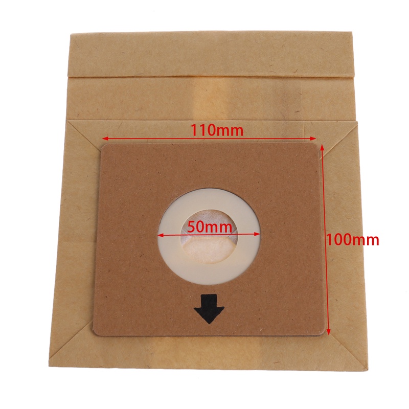 Bộ 15 Túi Giấy Hút Bụi Đường Kính 50mm 100 * 110mm