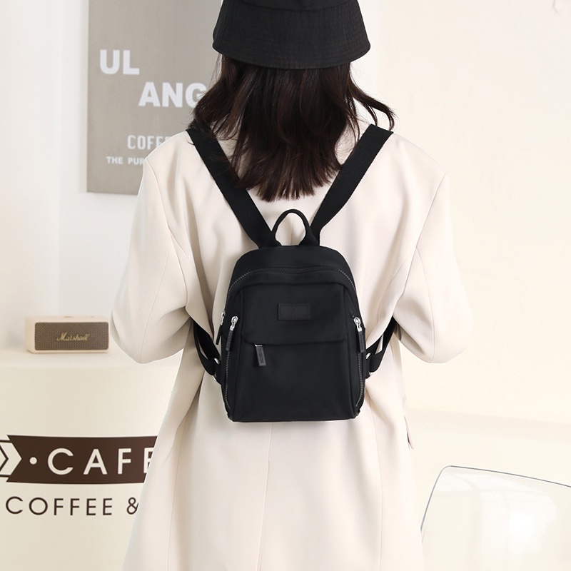 Ba Lô Vải Nylon Sức Chứa Lớn Thời Trang Đơn Giản Cho Nữ Sinh